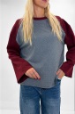 maglia over bicolore